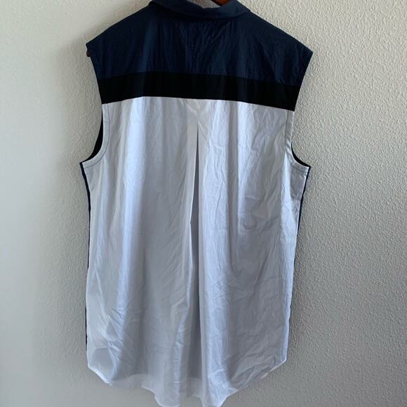 NWT Under Armour Navy Tank Shirt Active Coach Hiking Fishing Outdoor Large - Picture 2 of 4